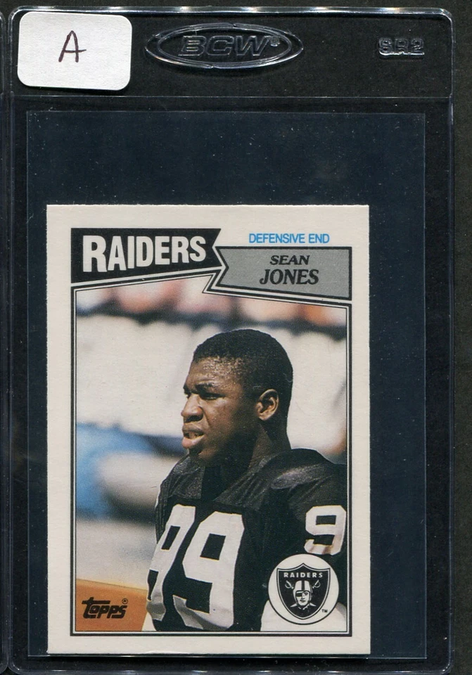 1987 Topps UK Sean Jones RC #50 Raiders Nm/mt (A) - Image 1 of 1