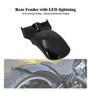 Rear Short Fender w/ Brake Turn Signal LED Light For Harley Fat Boy 2018-2023 - Picture 1 of 20