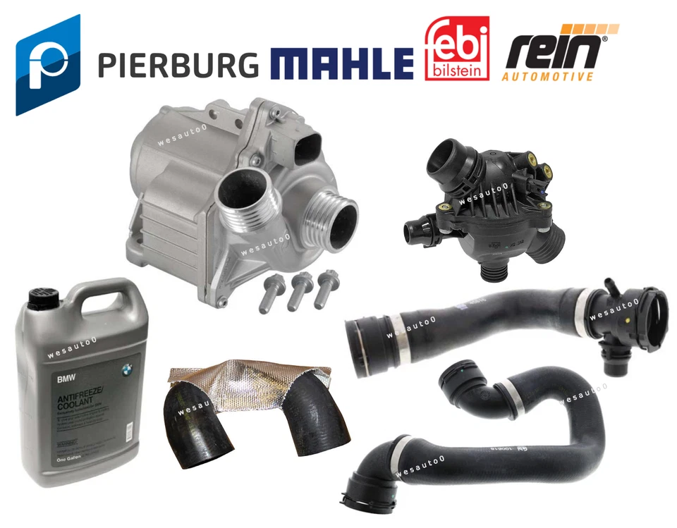 Water Pump Thermostat Upper Lower Hose Coolant Kit OES for BMW 135i 335i Z4 35i - Image 1 of 1