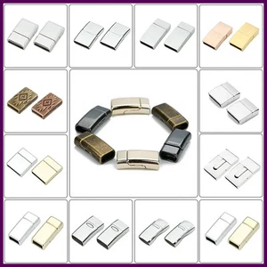 Gioielli Risultati Bracciale Pelle Chiusura Fai da Te Calamita Gancio Rodio Magnetico - Foto 1 di 46