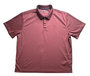 Ariat Polo Shirt Mens 2XL Burgundy AriatTEK Heat Series Golf Performance Logo - Picture 1 of 11