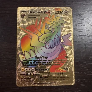 Dracozolt Vmax Rainbow Gold 210/203 Fan Art Card - Picture 1 of 7
