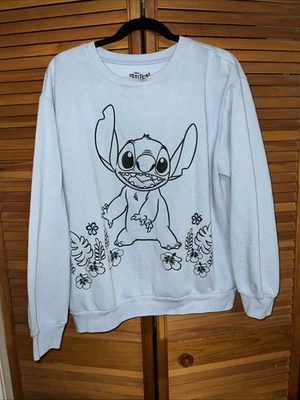 Disney Stitch Women’s Sweatshirt Size XXL Blue Cute Pullover - Image 1 of 4