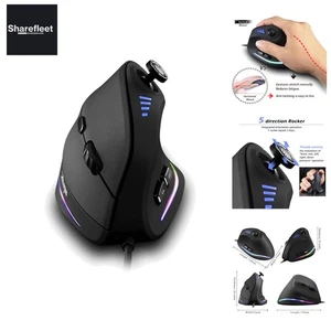 Ergonomische Maus mit Joystick,10000DPI,11 Programmierbare Tasten,USB Optisch... - Bild 1 von 10
