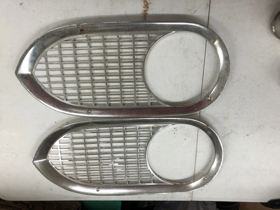 1961 1962 1963 1964 1965 1966 67 Ford Econoline Van Truck Headlight Bezel Grill - Image 1 of 4