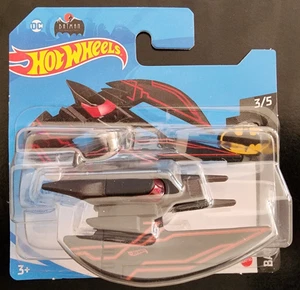 Hot Wheels 2021 Mainline Batplane Diecast Black With Red Stripes Batman Series - Picture 1 of 4
