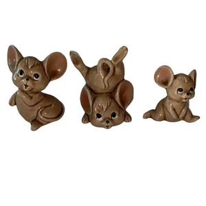Tumbling Mice Figures Christmas Mouse Vintage Kitchy Collector Grandma - Picture 1 of 11
