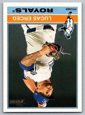 2025 Topps Heritage Lucas Erceg Kansas City Royals #62 - Image 1 of 2