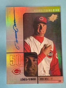 2000 Upper Deck SPx AUTO RC Rob Bell Cincinnati Reds #96 1361/1500 ⚾ - Picture 1 of 2