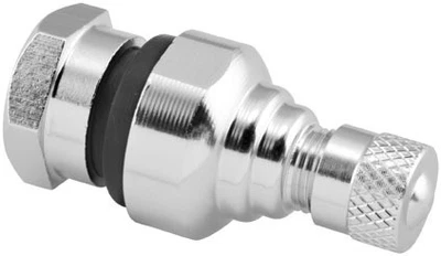 BikeMaster Aluminum Forged Valve Stem - 11.3mm - Silver Motorcycle Street Bike - Image 1 of 3