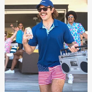 Chubbies The "Mericas 5,5" amerikanische Flagge Druck Stretch Freizeit Shorts patriotisch M - Bild 1 von 8
