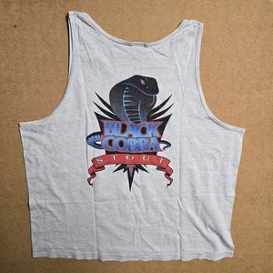 Vintage 90s Black Cobra Stout Promo Tank top Size XL Made In USA Single Stitch - Picture 1 of 6