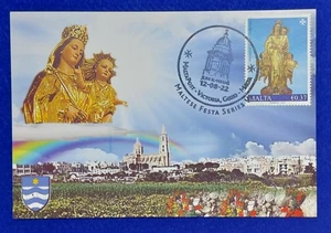 2022 Gozo Philatelic Society, Our Lady of Loreto Ltd Edition Card No. 45/100 - Foto 1 di 3