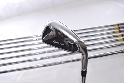 8pcs TaylorMade M2 Iron Set 5-6-7-8-9-PW-AW-SW Flex Stiff REAX Steel 90 RH - Image 1 of 4
