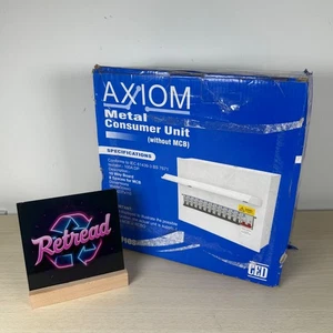 Consumer Unit Axiom Metal 8 way 100A DP 10 Way - Without MCBs - MCU10s - Sealed - Picture 1 of 8