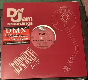 1998 DMX "How's it Goin Down" w-Faith Evans (USA Promo - Cover=VG+, Vinyl is NM) - Picture 1 of 3