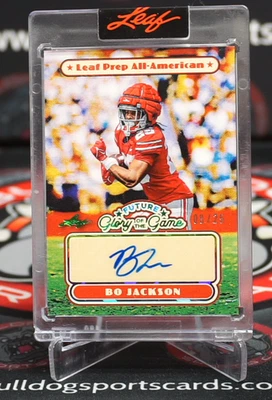 Hoja Glory of the Game 2025 Lamar Bo Jackson Future Glory Auto 08/25 Ohio St. Foto 1 de 2