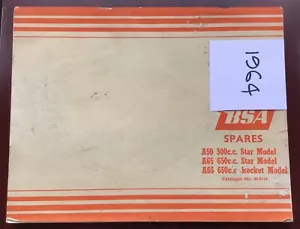 BSA Replacement Parts List, A50 & A65 Models. 1962 and 1963. 00-5116 - Picture 1 of 2