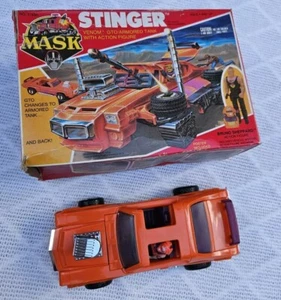 Vintage 1985 Kenner M.A.S.K. Stinger Fahrzeug fast komplett mit Box & Figur - Bild 1 von 24