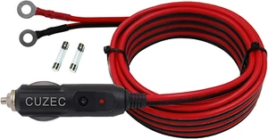 Heavy-Duty 15A Male Plug Cigarette Lighter Adapter Power Supply Cord with 13.1ft - Picture 1 of 5