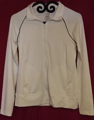 DANSKIN NOW Womens SIZE XS/XCH(0-2) L/S Activewear Top WHITE PRE-OWNED - Imagem 1 de 4
