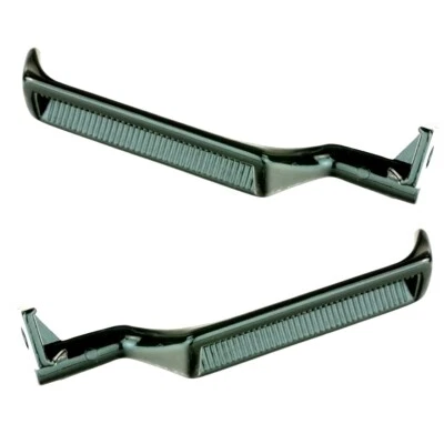 Juego de manijas de puerta interiores de metal par LH RH negro para 87-96 F150 F250 F350 Bronco Foto 1 de 4