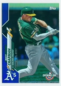 2020 Topps Opening Day Blue Foil Parallel #78 Matt Chapman Athletics - Picture 1 of 1