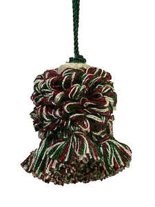 Conso Empress 21950 W64 NATURAL HUNTER GREEN WINE RED 2" Deko Schlüssel Quaste - Bild 1 von 1