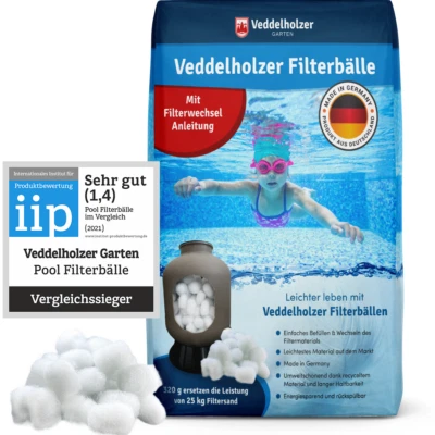 Pool Filterbälle ersetzen 25kg Sandfilter Filterglas Filter Balls Flockung Chlor - Bild 1 von 4