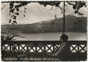 CASTEL GANDOLFO - ROMA - TERRAZZA DELLA PENSIONE MARRONI SUL LAGO -75124- - Picture 1 of 1