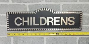 VTG Plastic Video Store Movie Genre Sign CHILDRENS Specialty Store Services Inc.