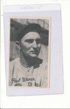 Paul Waner Pittsburgh Pirates 1936 R314 Goudey wide pen Premium bxlgm2