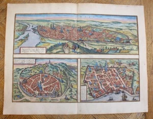 HOEFNAGEL, ROAN.  ROTOMAGUS, VULGO ROAN, NORMANDIAE METROPOLIS, 1574 - Imagen 1 de 1