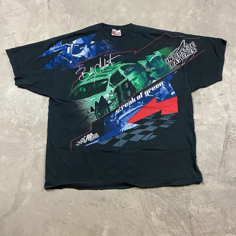 Y2K VTG BOBBY LABONTE All Over Print T Shirt Chase Authentics 2XL Racing NASCAR Cover