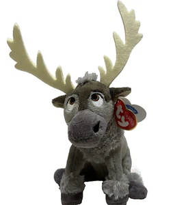 Sparkle Sven Frozen Ty Beanie Babies Disney Stuffed Plush Toy - Picture 1 of 9