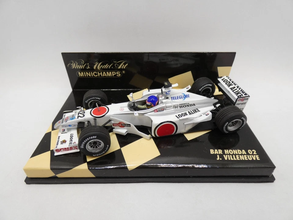BAR Honda 02 Jacques Villeneuve #22 2000 1/43 Minichamps F1 Formula 1 - Image 1 of 1