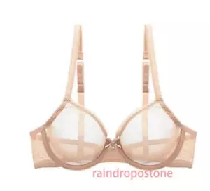 Sexy Ultra-thin Mesh Transparent Unlined Bra Unpadded Breathable Bralette - Picture 1 of 29