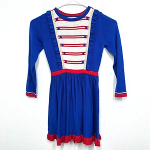 Mini Boden Size 6/7 Year Dress Old College Navy Nutcracker Vibrant Blue NWT - Picture 1 of 11