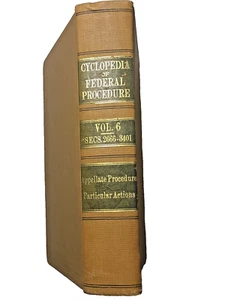 Cyclopedia of Federal Procedure Civil and Criminal by Longsdorf & VOL 6LAW BOOK - Picture 1 of 2
