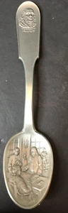 Franklin Mint Benjamin Franklin Revolutionary War Hero Collectible Pewter Spoon - Picture 1 of 10
