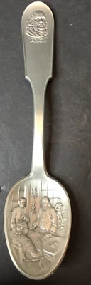Franklin Mint Benjamin Franklin Revolutionary War Hero Collectible Pewter Spoon - Image 1 of 4