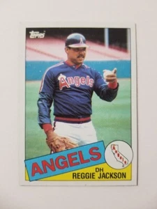 Tarjeta de béisbol Reggie Jackson 1985 Topps #200 California Angels - Imagen 1 de 2