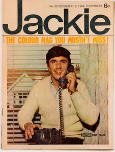 DAVE CLARK Marianne Faithfull GEORGE HARRISON Jackie magazine 1964 December # 50 - Picture 1 of 3