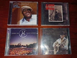 Country Music CD Lot 4 Garth Brooks George Strait Aaron Neville Ruben Studdard - Picture 1 of 6