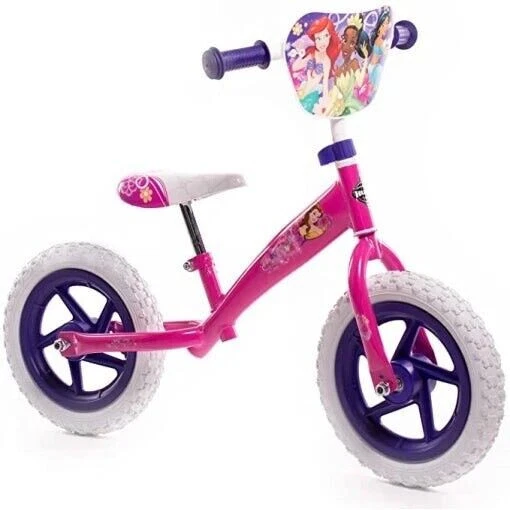 Bicicleta de Equilibrio Disney Princess Rosa 12" Rosa Niño Bebé Bicicleta de Entrenamiento Foto 1 de 4