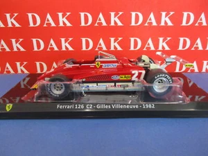 Die cast 1/24 Modellino Auto F1 Ferrari 126 C2 1982 G. Villeneuve - Foto 1 di 6