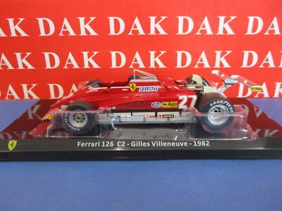 Die cast 1/24 Modellino Auto F1 Ferrari 126 C2 1982 G. Villeneuve - Immagine 1 di 4