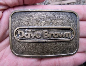 Vtg DAVE BROWN Belt Buckle DBC Construction Homes RARE VG+ - Picture 1 of 4