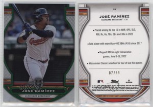 2023 Topps Tribute Green /99 Jose Ramirez José Ramírez #78