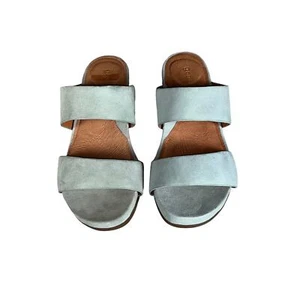 Gentle Souls Gisele Slip-on Sandals Pale Blue SZ 6.5 NIB - Picture 1 of 5